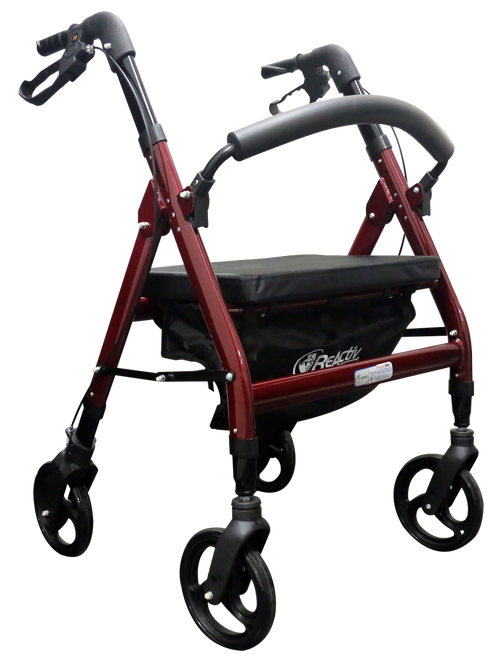 Reactiv Andadera Rollator Bari Trica Extra Ancha Plegable Con